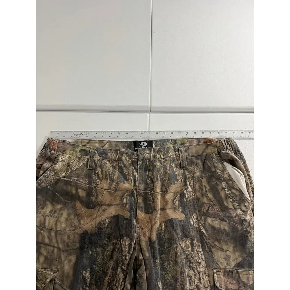 Mossy Oak Mens XXXL Camo Hunting Pants Elastic Waist Cargo Pockets